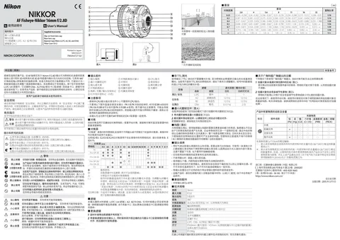 nikon尼康AF Fisheye-Nikkor 16mm f